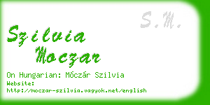 szilvia moczar business card