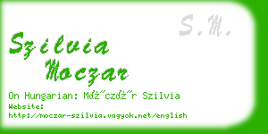 szilvia moczar business card